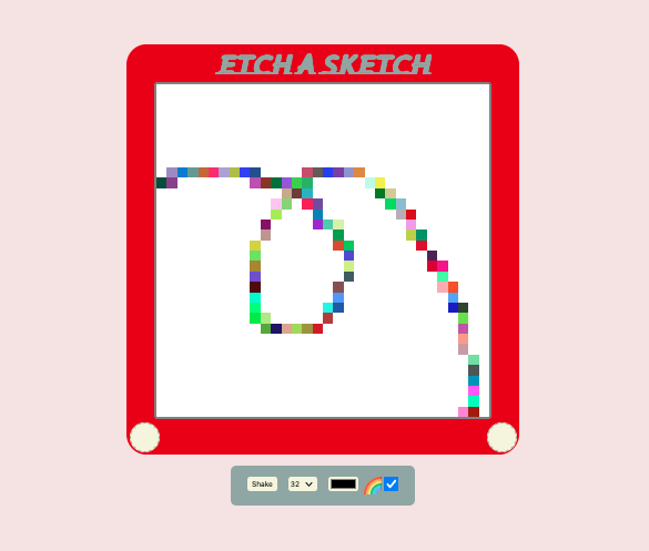 Picture of a Etch-A-Sketch website